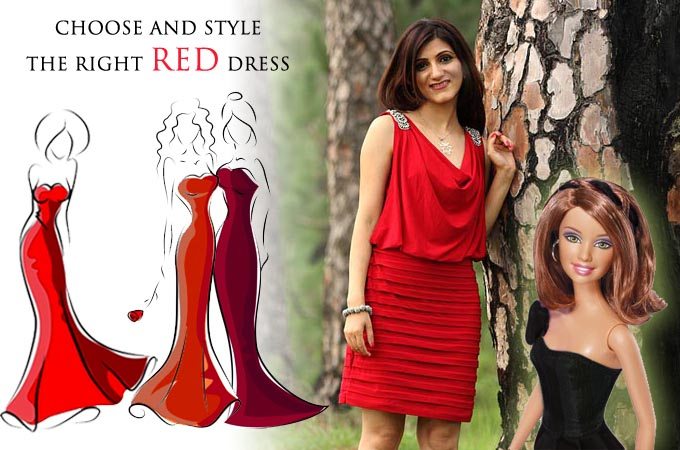 how to select and style red cocktail dress skin tone choose party fashion ideas SHILPA AHUJA