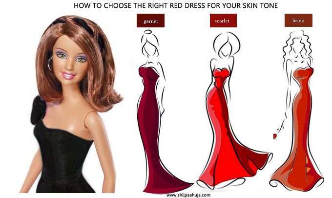 how_to_select_and_style_red_cocktail_dress_skin_tone_medium_complexion_choose_party_fashion_ideas