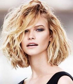 haircut_hairstyle_spring_summer_latest2015_womens_fashion_style_messy_medium_wavy_short_bangs_bob_blonde