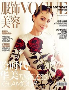 summer_fashion_trends_2015_vogue_china_rose_flower_print_dress_red_magazine_july_issue_cover