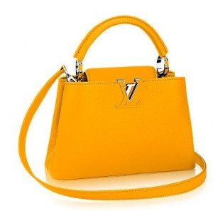 yellow louis vuitton latest handbag designer fashion trends capucines collection