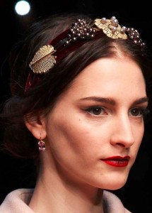 2015 jewelry trends latest best top fall winter 2016 dolce and gabbana rtw headband headpiece