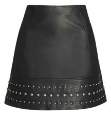 fall winter 2015 2016 fashion trends latest top shopping guide black leather studded hem skirt