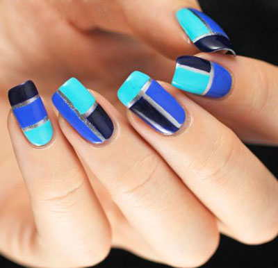 latest-nail-art-trends-spring-summer-2016-nailpolish-designs-ideas-color-blocking-blue