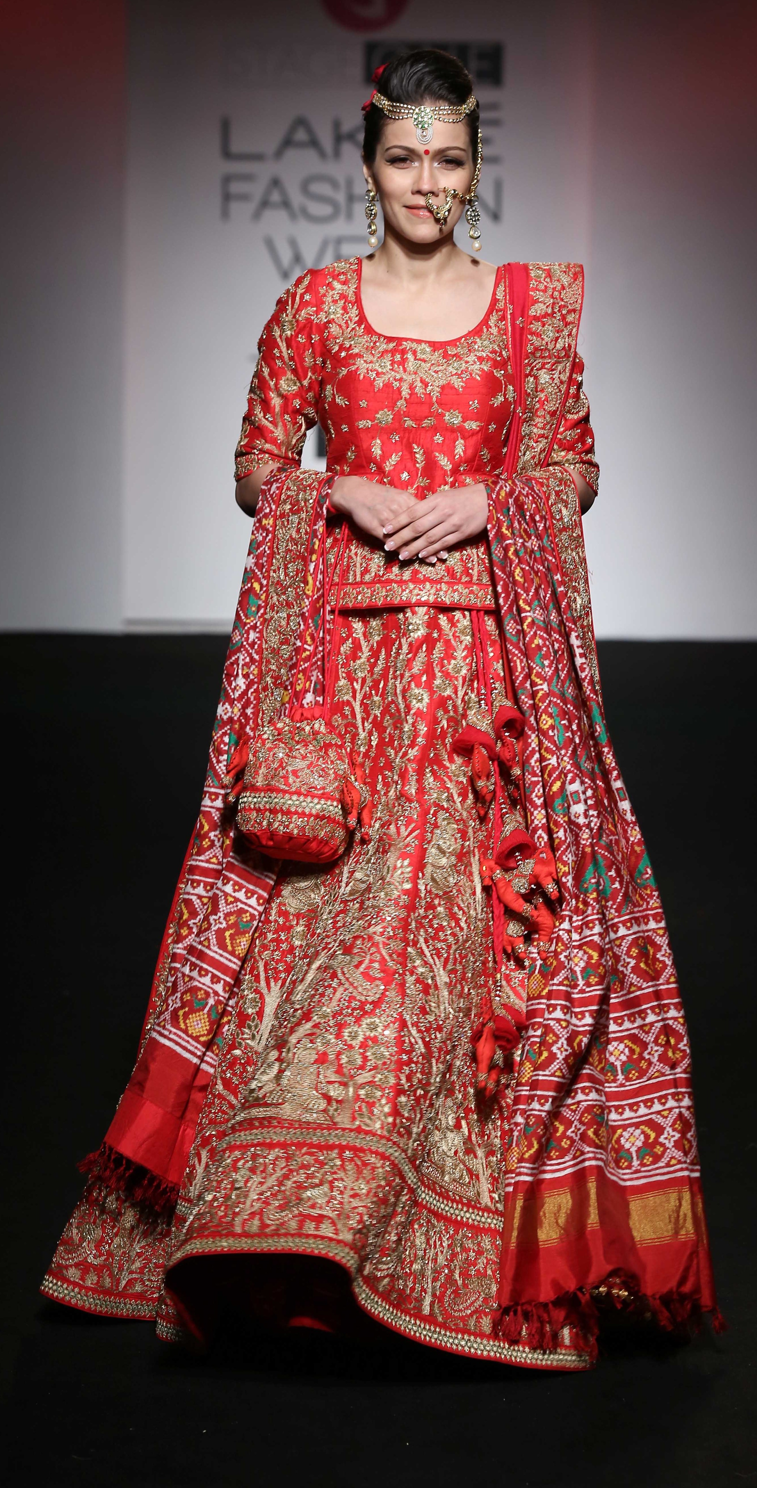 Latest designer bridal lehenga collection- Elliana Red Lehenga