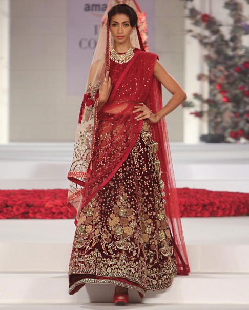 indian-bridal-wedding-lehengas-latest-designs-red-maroon-gold-embroidery-choli-top-designer-vaun-bahl