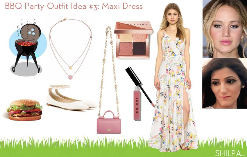 bbq_party-outfits-what-to-wear-to-barbecue-party-summer-maxi-dress-makeup-idea