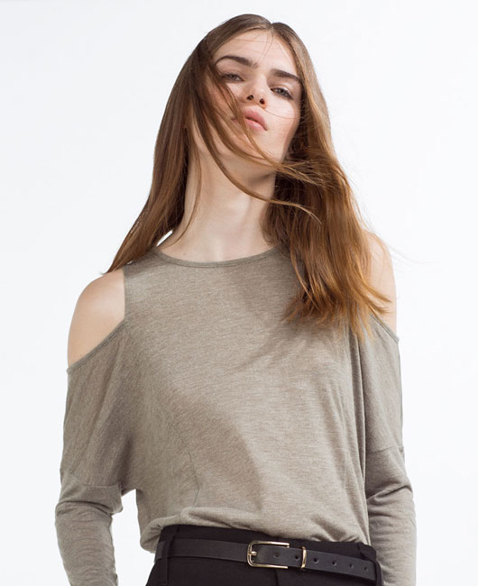 off-shoulder-full-sleeves-tee-shoulder-cut-zara-womens-ladies-tshirts-online-shopping-purchase