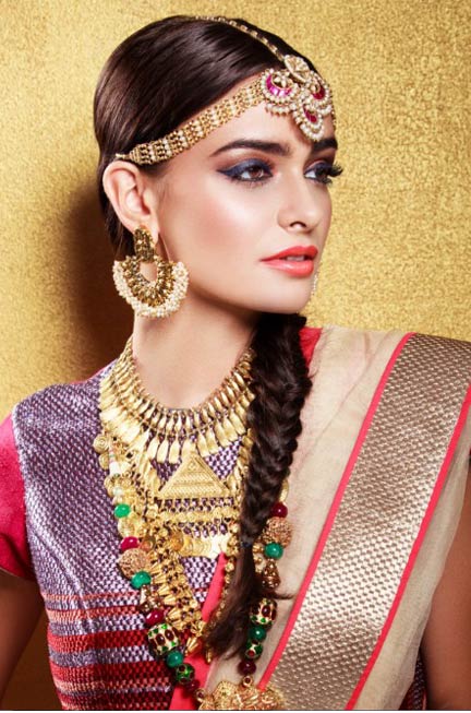 top-ethinic-look-for-indian-wedding-guest-classic-braid-bridal-style-wear-to-reception
