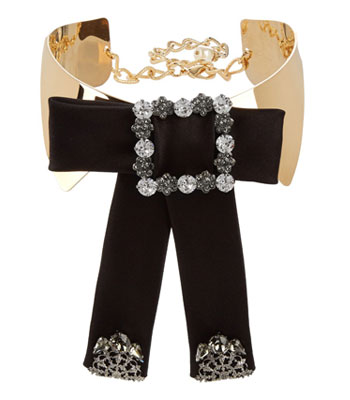dolce-gabbana-black-gold-choker-bow-womens-jewelry-party-wear-how-to