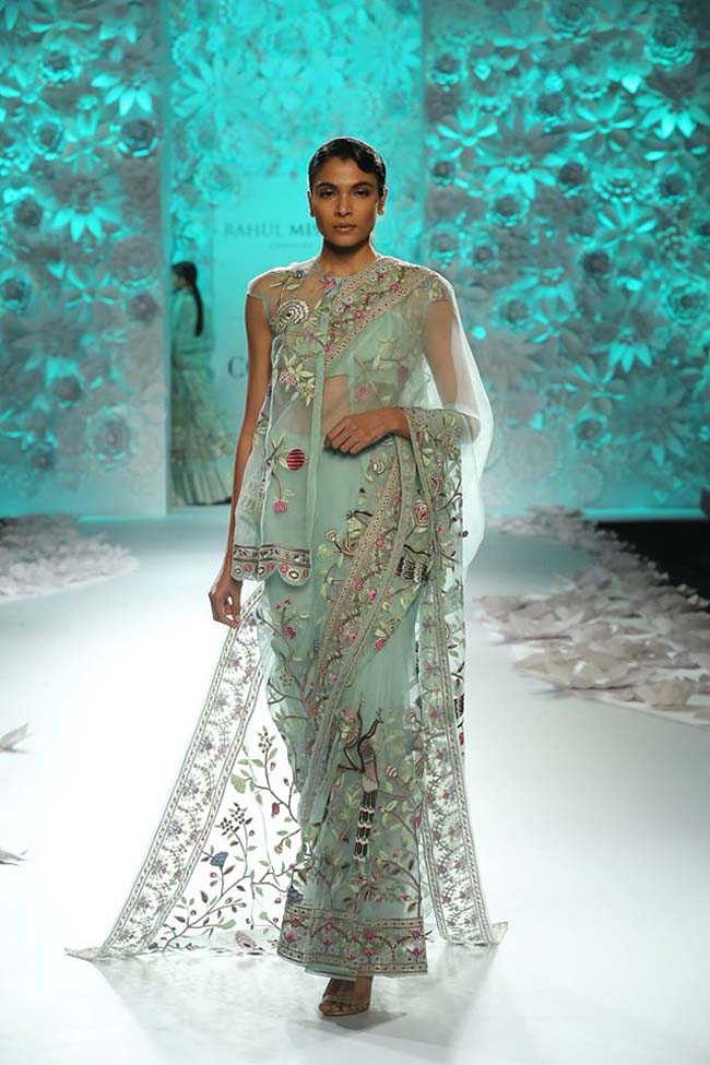 rahul-mishra-collection-2016-inspired-by-nature-sea-blue-sheer-saree-draped-couture-dresses-icw16 (9)