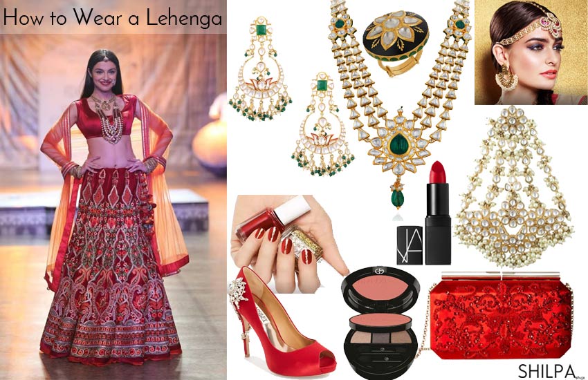 Bridal Gold Jewellery for Red Lehenga | Bridal gold jewellery, Bridal  jewelery, Bridal jewellery design