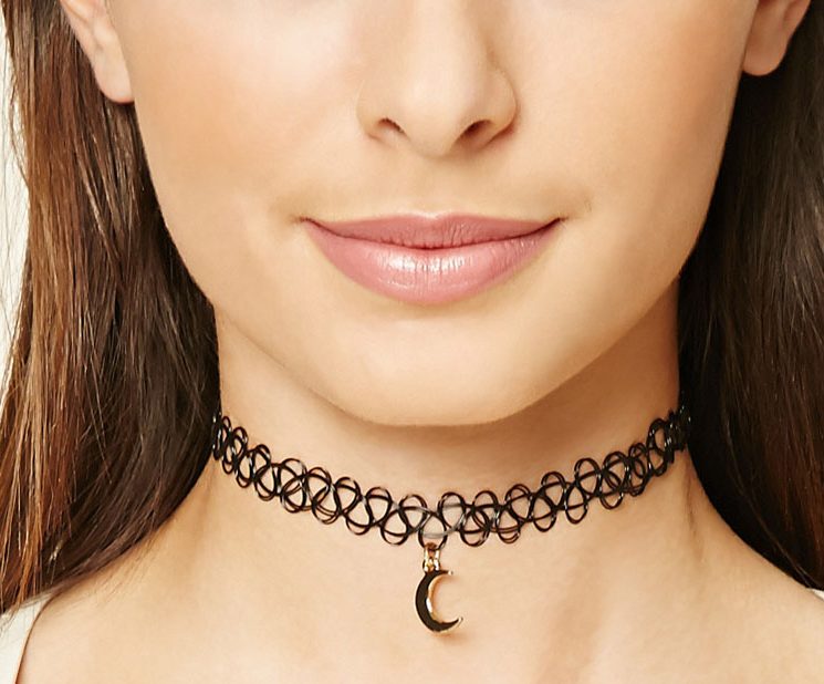 tattoo-chokers-half-moon-black-casual-forever21-shopping-dollars-online
