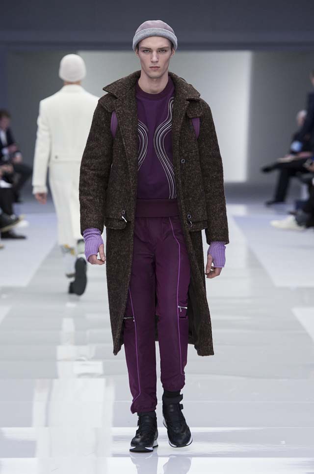 Versace Menswear mens fall winter 2016 fw16 42 eggplant outfit pants