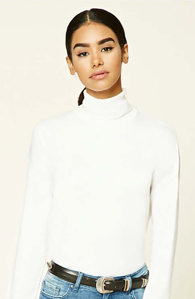 sweater-trends-2017-forever-21-white-turtle-neck-fashionable-best-women-winter