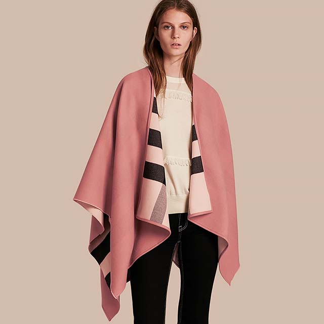 sweater-trends-top-2017-fall-winter-women-fashion-rose-pink-poncho-burberry
