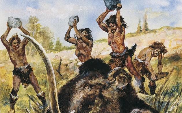 early people clothing fur animal killing early man neanderthal