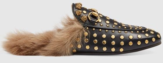 gucci fur slippers studded fashion accessory winter 2017 e1484048099622