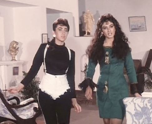 karisma kapoor andaz apna apna shorts outfit bollywood actress fashion worst