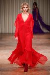 Alberta ferretti fw17 rtw fall winter 2017 18 collection 37 red maxi dress