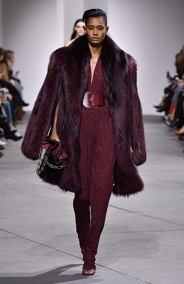 Michael-kors-fall-winter-2017-collection-fw17-56-wine-colored-jumpsuit-fur-jacket