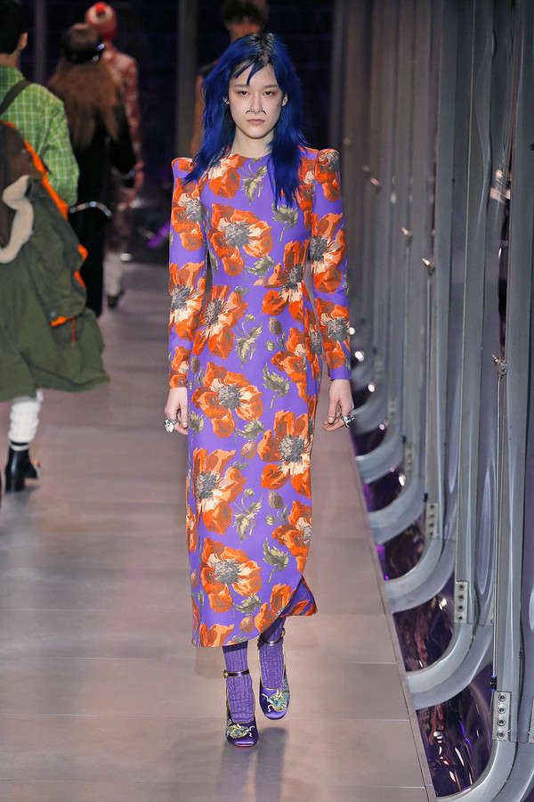 gucci-fw17-rtw-fall-winter-2017-2018-collection (106)-floral-dress