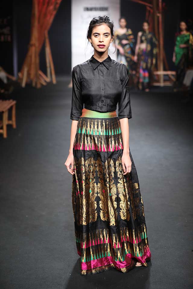 Indian long 2025 skirt with shirt