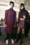 versus-versace-fw17-rtw-fall-winter-2017-backstage-beauty-makeup-looks (12)-burgundy-outfit