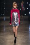 versus-versace-fw17-rtw-fall-winter-2017-collection-outfit (38)-metallic-silver-pink-dress