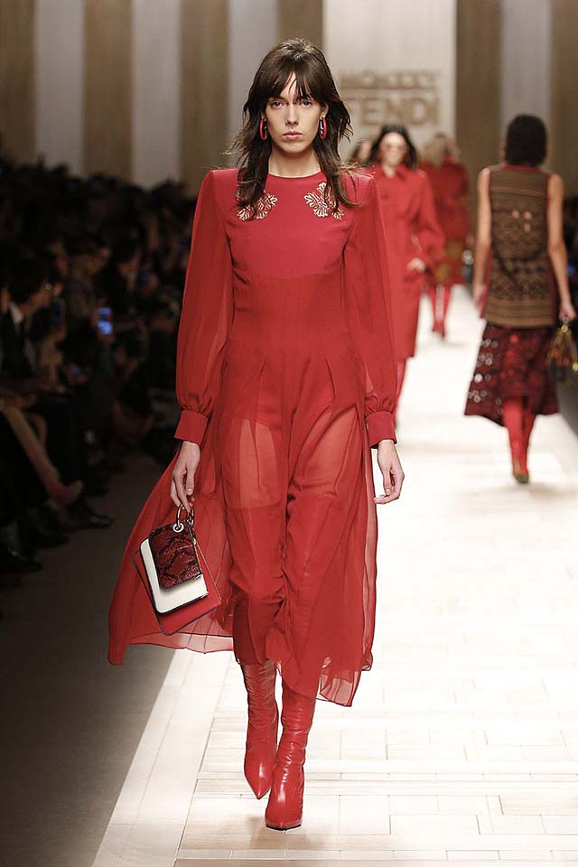 fendi-fw17-rtw-fall-winter-2017-18-collection (15)-red-dress-sheer