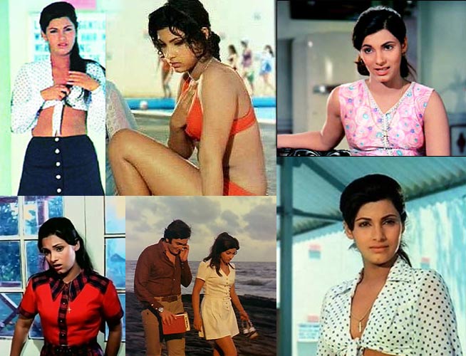 fashionable movie characters bobby dimple kapadia 70s bollywood fashion polka dots