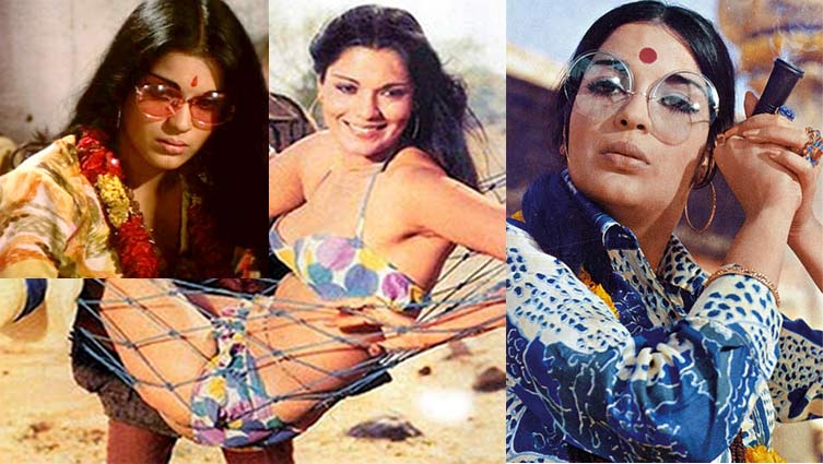 fashionable movie characters female bollywood zeenat aman hare krishna hare ram