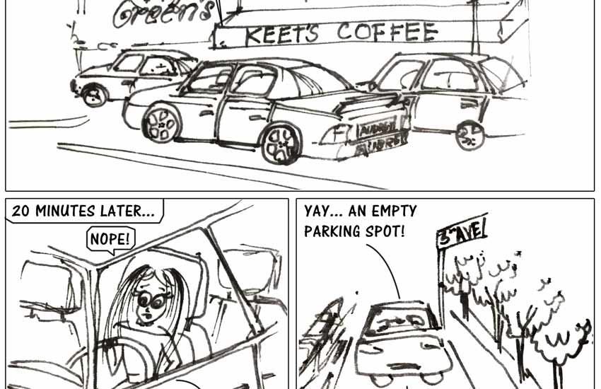 audrey-o-comic-v1e34-girl-cartoon-how-to-find-parking-humor