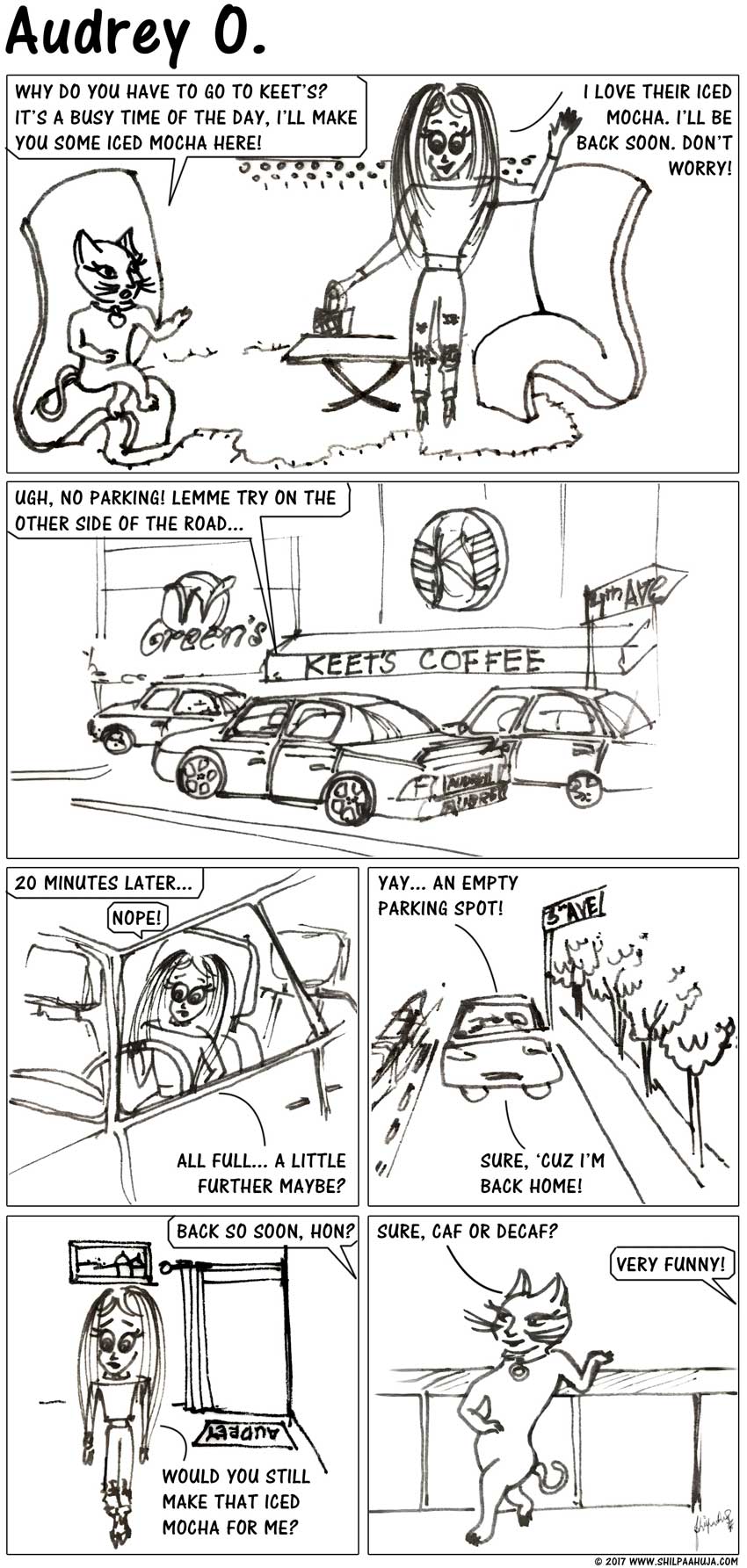 audrey-o-comic-v1e34-girl-cartoon-how-to-find-parking-jokes-memes-funny
