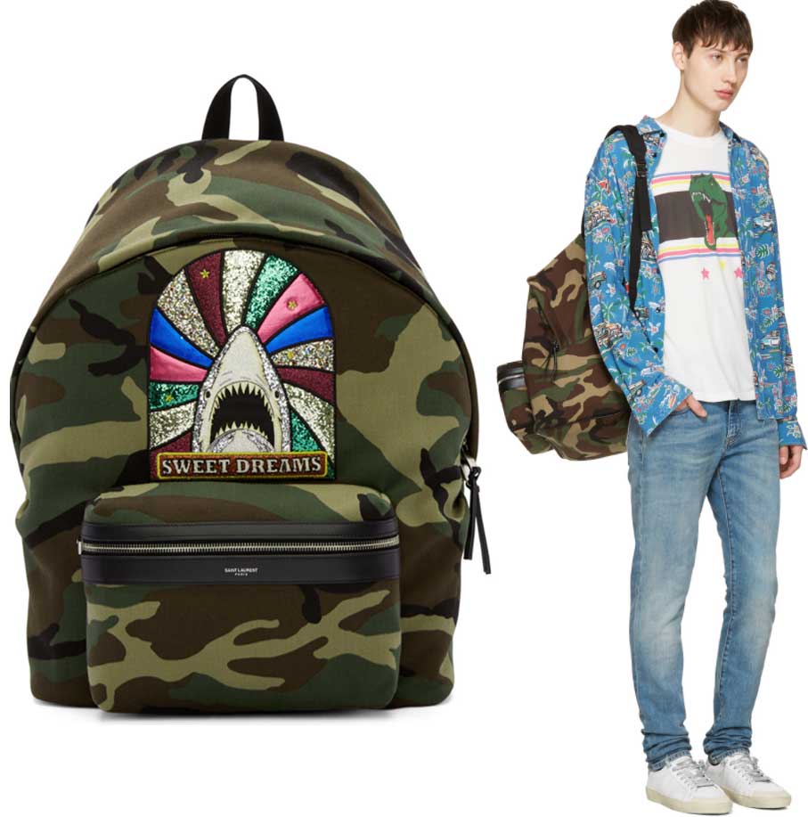 Men's Summer Fashion must-haves-essentials-backpack-2017-style-ysl-camo