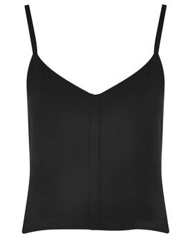 Cropped Camisole Top - Black