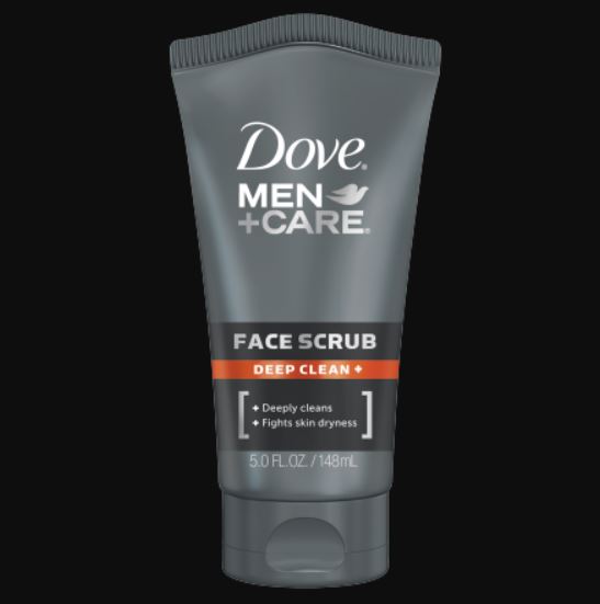 men face scrub