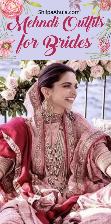 13+ Gorgeous Mehendi Outfits For Brides In 2023