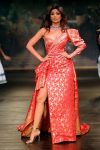 Designer Monisha-Jaising- ‘Opera’- India- Couture-Week 2017 (19)-foil-print-one-sided-sleeve-dress-shilpa-shetty