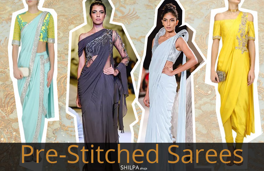 Pre Stitched Saree-designer-wear-for-different-occasions-pre-draped-fall-winter-2017