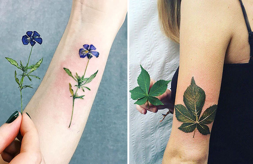 botanical tattoos latest trendy ideas styles women floral styles 2