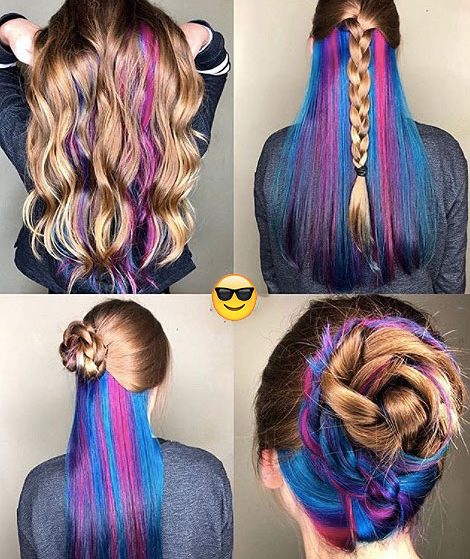 different-type-of-hairstyles-go-ith-underlights-hair-trends