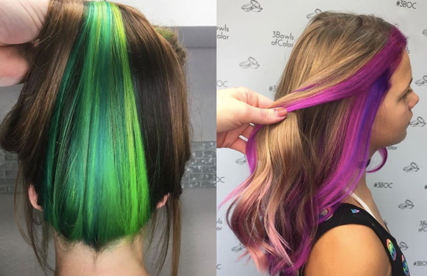 peek-a-boo-hair- olor-technique-rainbow-colors-women-hair-styling-idea