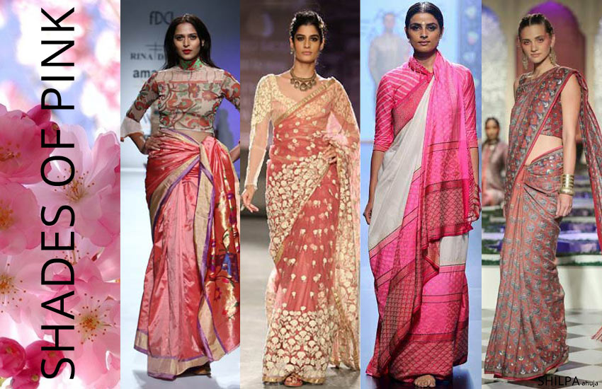 top-saree-colors-Shades-of-Pink-trends-style-fashion-spring-summer-2018
