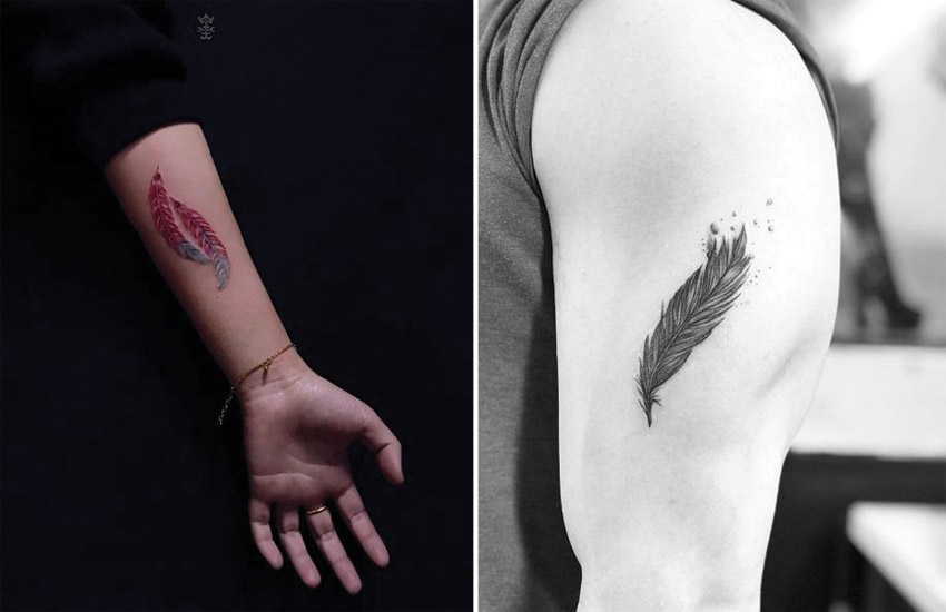 101 Latest Feather Tattoo Designs For 2024!