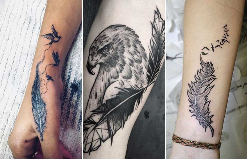 Unique Feather Tattoos - Ace Tattooz | Top Tattoo Studio in Mumbai India