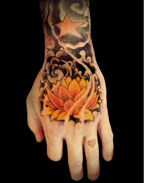 best-latest-yellow-lotus-tattoo-designs-ideas-meaning