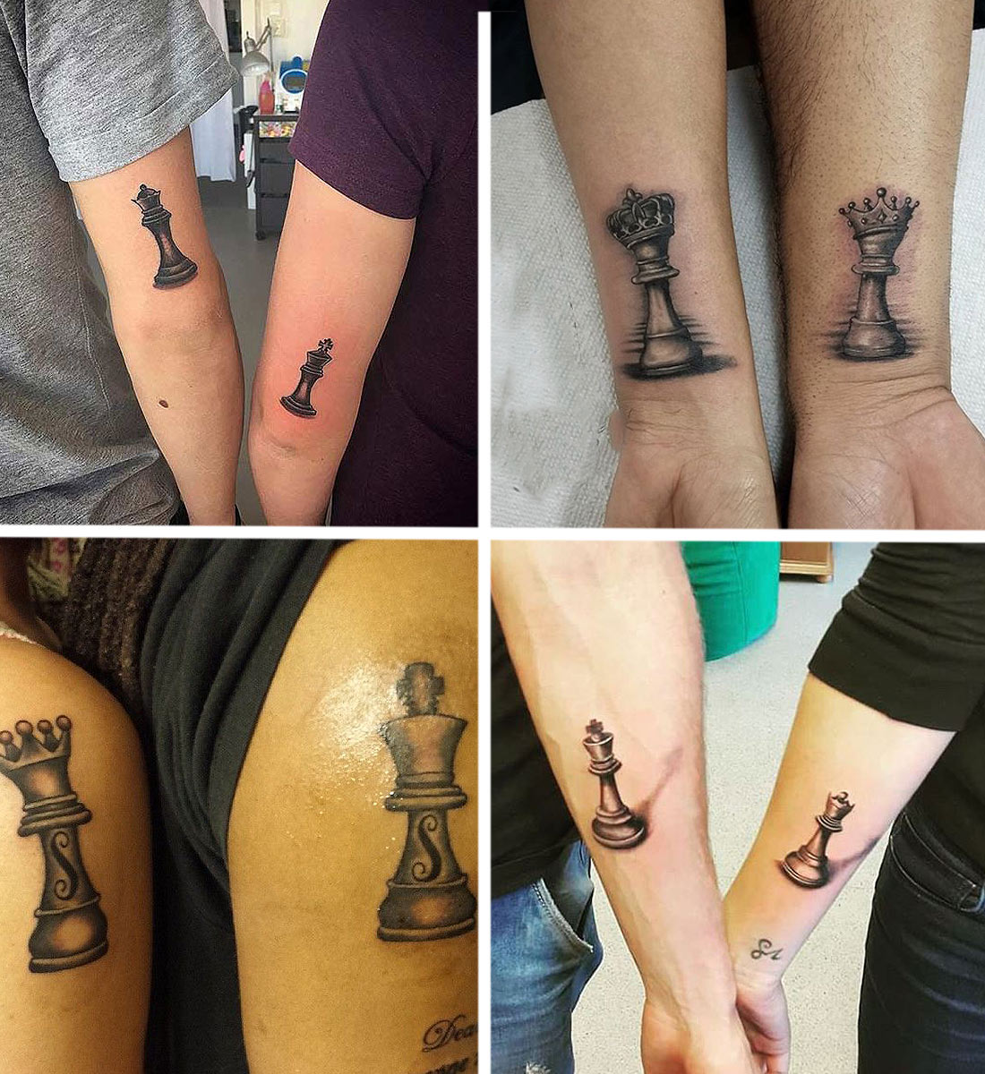 Amazing Grey Ink 3D Chess And Life Death Tattoo Design On Men Sleeve –  Truetattoos