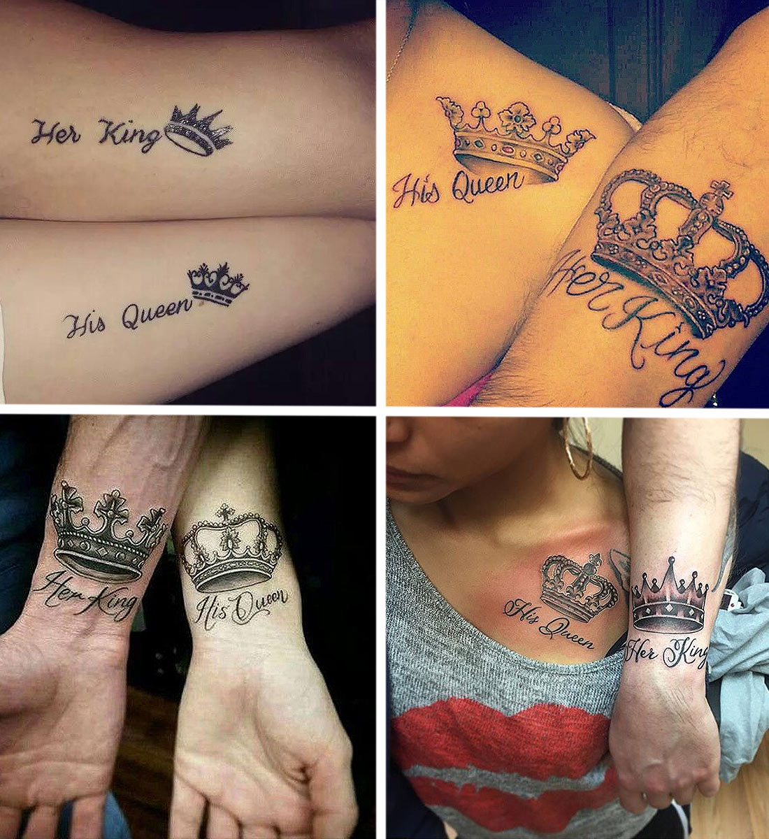 King and Queen, Couples Tattoo