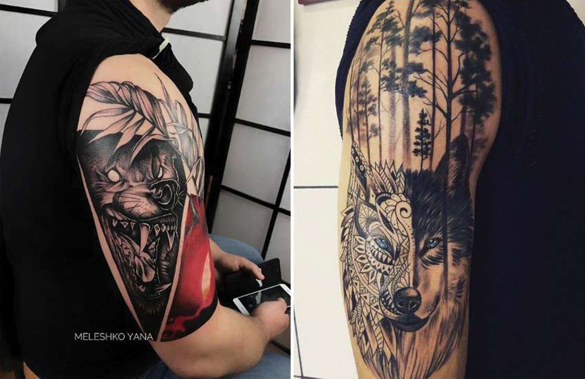 Wolf Tattoo Wolf Temporary Tattoo / Wolf Arm Tattoo / Realistic Wolf Tattoo  / Canidae Lupus Tattoo / Wolf Scary Tattoo / Wolverine - Etsy Norway